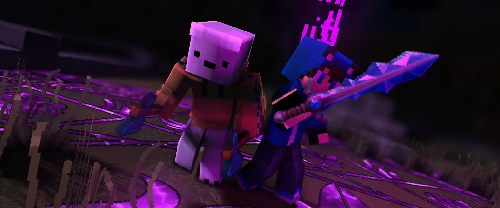 Le spawn du serveur SkyHand, en jeu